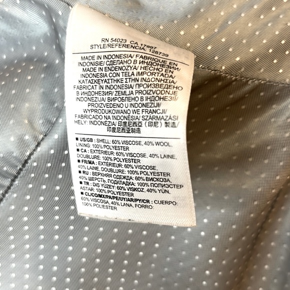 Banana Republic Tailored Boiled Wool Moto Jacket. - Picture 8 of 10